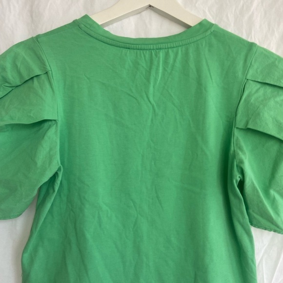 Zara VOLUMINOUS PLEATED TOP Puff  Blouse, Size Small - Picture 12 of 14